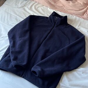 [NEW] UNIQLO Navy Fleece Jacket
